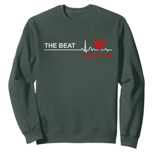 Cool Heart Surgery Survivor Sweatshirt Heart Attack Surgery The Beat Goes On Rehab Recover