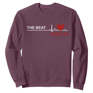 Cool Heart Surgery Survivor Sweatshirt Heart Attack Surgery The Beat Goes On Rehab Recover