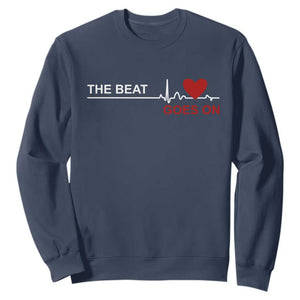 Cool Heart Surgery Survivor Sweatshirt Heart Attack Surgery The Beat Goes On Rehab Recover