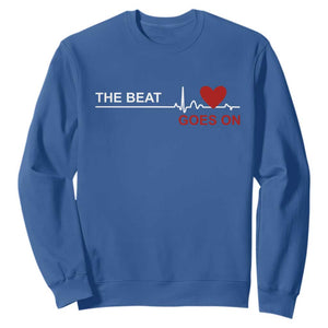 Cool Heart Surgery Survivor Sweatshirt Heart Attack Surgery The Beat Goes On Rehab Recover