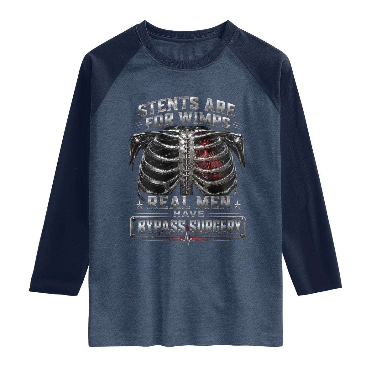 Heart Surgery Survivor Raglan Shirt After Surgery Recovery Bypass