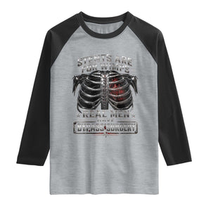 Heart Surgery Survivor Raglan Shirt After Surgery Recovery Bypass