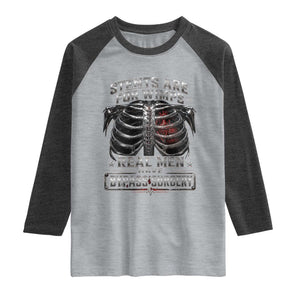 Heart Surgery Survivor Raglan Shirt After Surgery Recovery Bypass