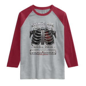 Heart Surgery Survivor Raglan Shirt After Surgery Recovery Bypass