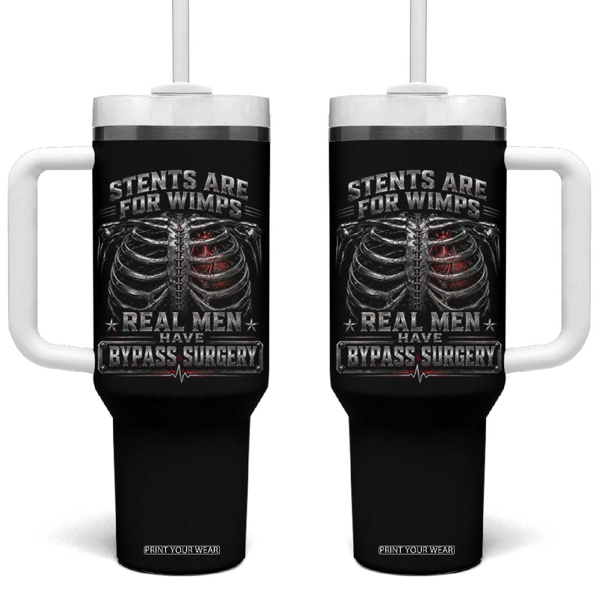 Heart Surgery Survivor Tumbler With Handle After Surgery Recovery Bypass
