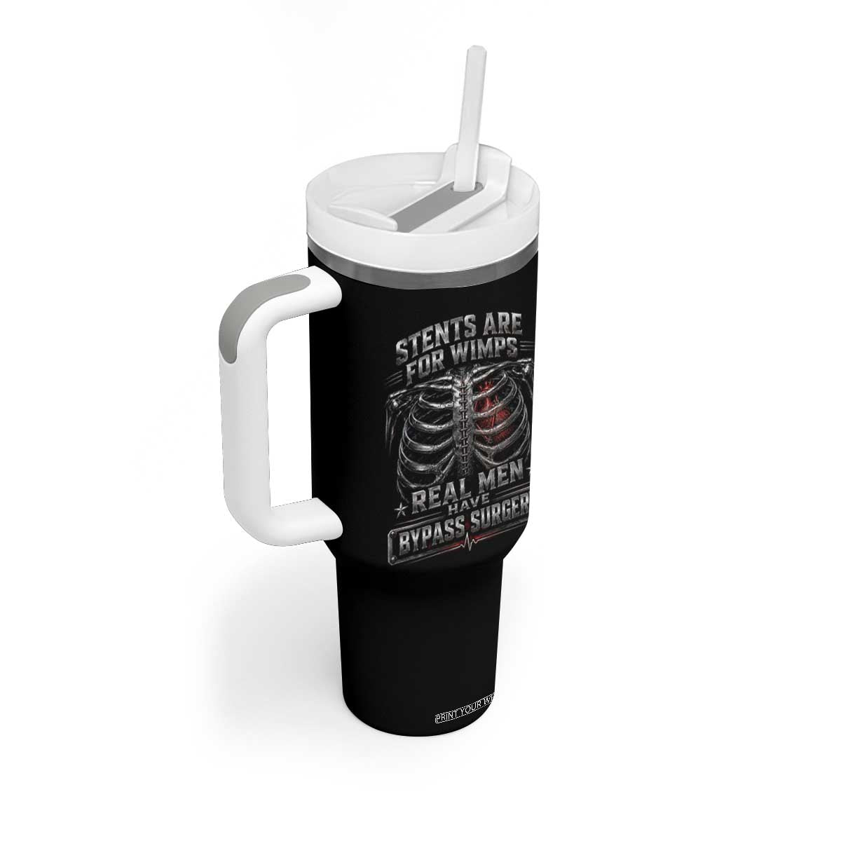 Heart Surgery Survivor Tumbler With Handle After Surgery Recovery Bypass