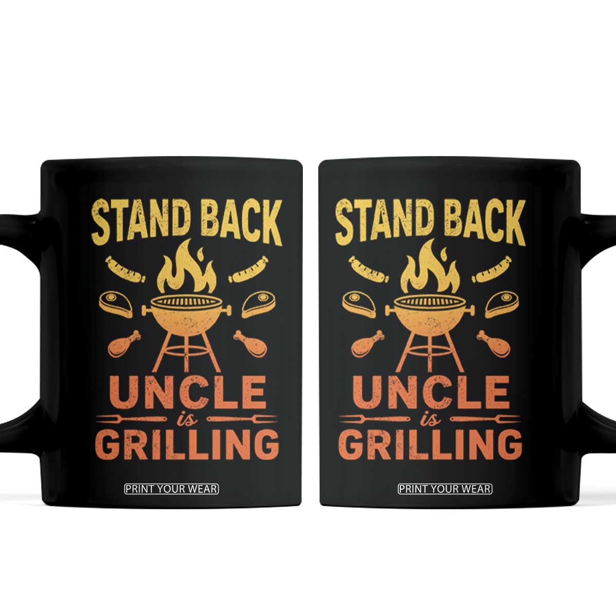 Stand Back Uncle Is Grilling Coffee Mug Funny Fathers Day BBQ