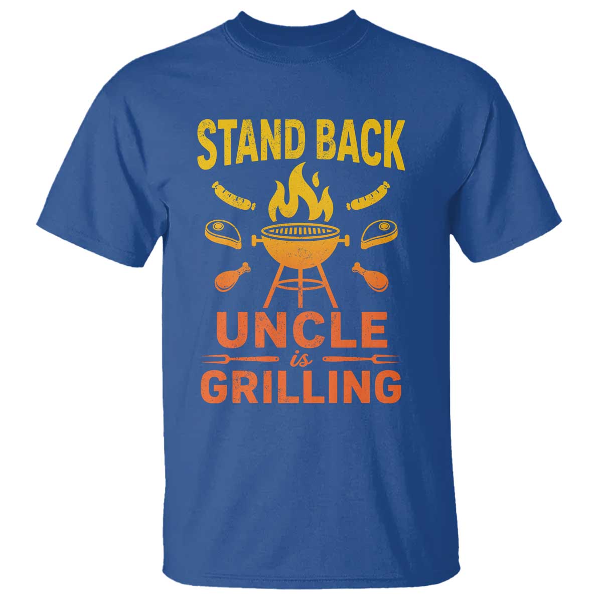 Stand Back Uncle Is Grilling T Shirt Funny Fathers Day BBQ