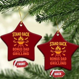 Funny Grilling Bonus Dad Ceramic Ornament BBQ Stepdad Grill Masters Sarcastic