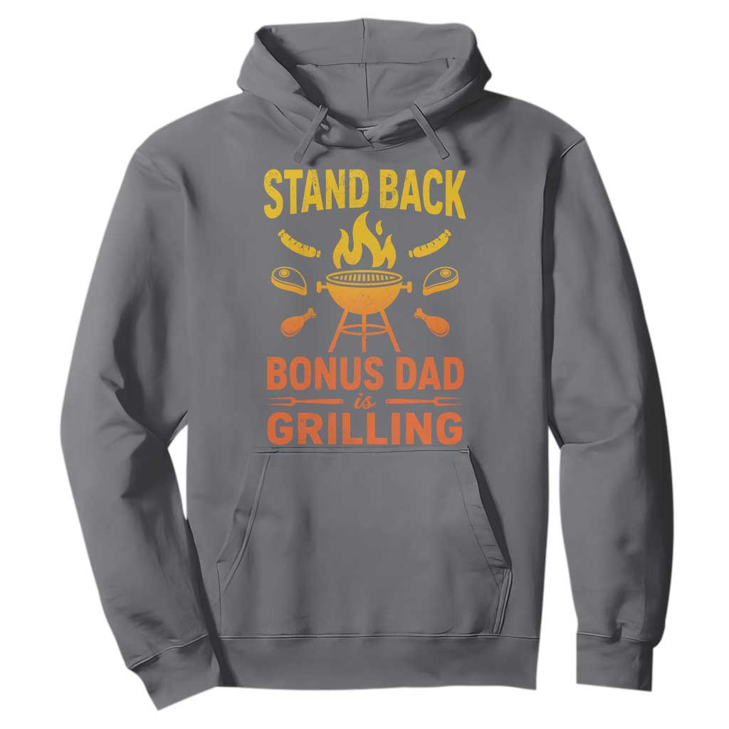 Funny Grilling Bonus Dad Hoodie BBQ Stepdad Grill Masters Sarcastic