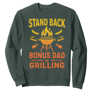 Funny Grilling Bonus Dad Sweatshirt BBQ Stepdad Grill Masters Sarcastic
