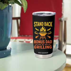 Funny Grilling Bonus Dad Tumbler Cup BBQ Stepdad Grill Masters Sarcastic