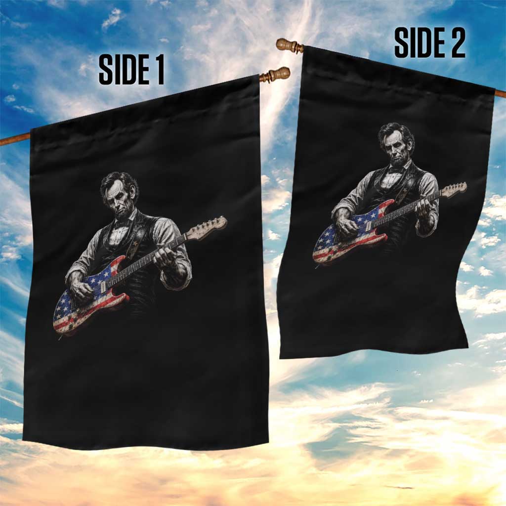 Vintage Abraham Lincoln Abe Lincoln Playing Guitar Garden Flag Humor Patriotic TS10 Print Your Wear