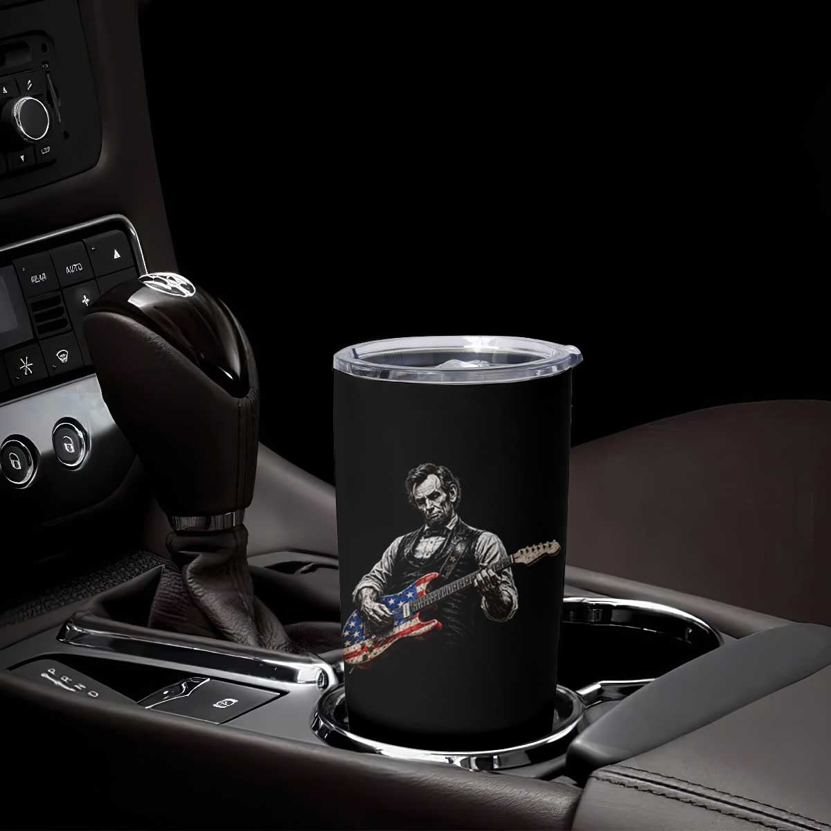 Vintage Abraham Lincoln Abe Lincoln Playing Guitar Tumbler Cup Humor Patriotic TS10 Print Your Wear