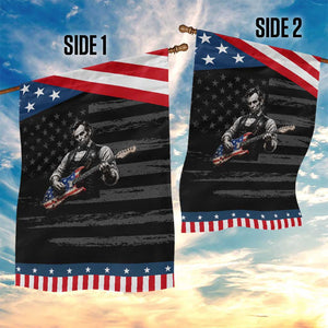 Vintage Abraham Lincoln Abe Lincoln Playing Guitar Patriotic Garden Flag Humor Patriotic TS10 Print Your Wear