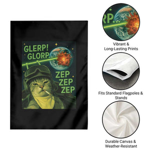 Funny UFO Alien Cat Selfie Garden Flag Retro Space Sci-Fi Cat Pilot TS10 Print Your Wear