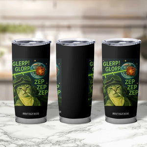 Funny UFO Alien Cat Selfie Tumbler Cup Retro Space Sci-Fi Cat Pilot TS10 Print Your Wear