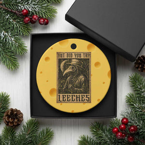 But Did You Try Leeches Plague Doctor Ceramic Ornament Middle Age Medicines Medieval History TS10 1pc Yellow Cheese Print Your Wear