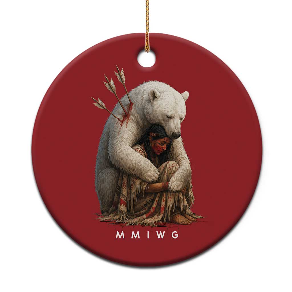 MMIW Native American Christmas Ornament Spirit Bear Protecting Indigenous Woman MMIWG TS10 Print Your Wear