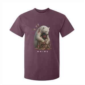 MMIW Native American T Shirt For Kid Spirit Bear Protecting Indigenous Woman MMIWG TS10 Maroon Print Your Wear
