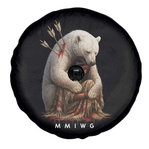 MMIW Native American Spare Tire Cover Spirit Bear Protecting Indigenous Woman MMIWG TS10 Print Your Wear