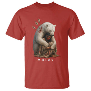 MMIW Native American T Shirt Spirit Bear Protecting Indigenous Woman MMIWG TS10 Red Print Your Wear