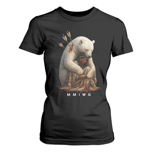 MMIW Native American T Shirt For Women Spirit Bear Protecting Indigenous Woman MMIWG TS10 Black Print Your Wear