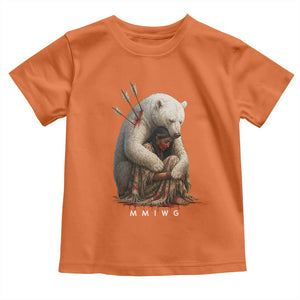 MMIW Native American Toddler T Shirt Spirit Bear Protecting Indigenous Woman MMIWG TS10 Orange Print Your Wear