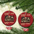 Native American Christmas Ornament Funny The First Immigrants Always Forget TS10 Circle Red Print Your Wear
