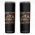 Native American Skinny Tumbler Funny The First Immigrants Always Forget TS10 Black Print Your Wear