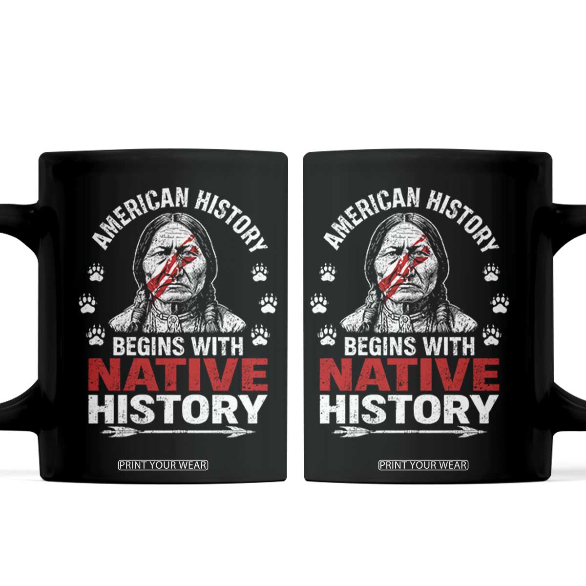 Native American History Coffee Mug Indigenous Peoples Tribal Pride TS10 Black Print Your Wear