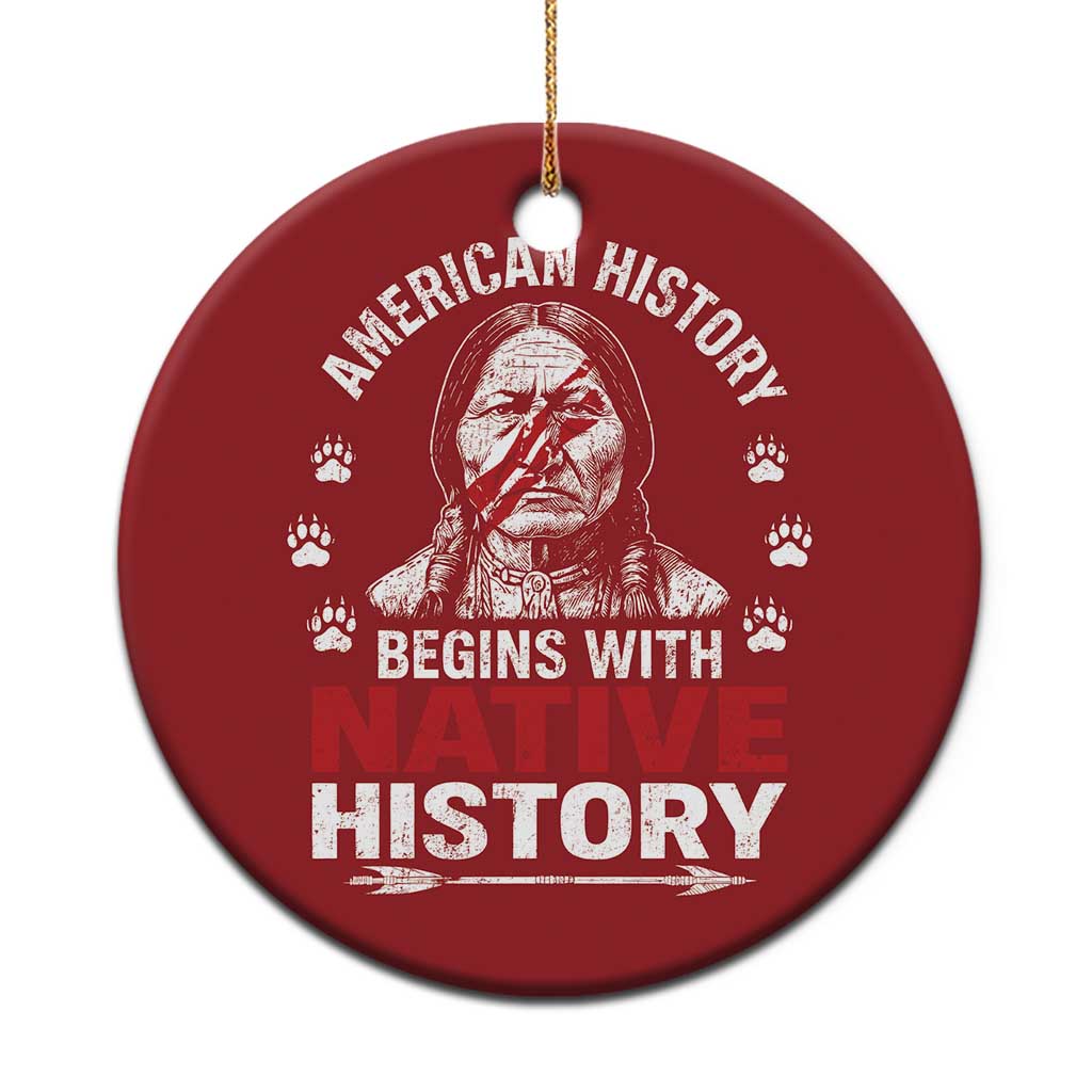 Native American History Christmas Ornament Indigenous Peoples Tribal Pride TS10 Print Your Wear