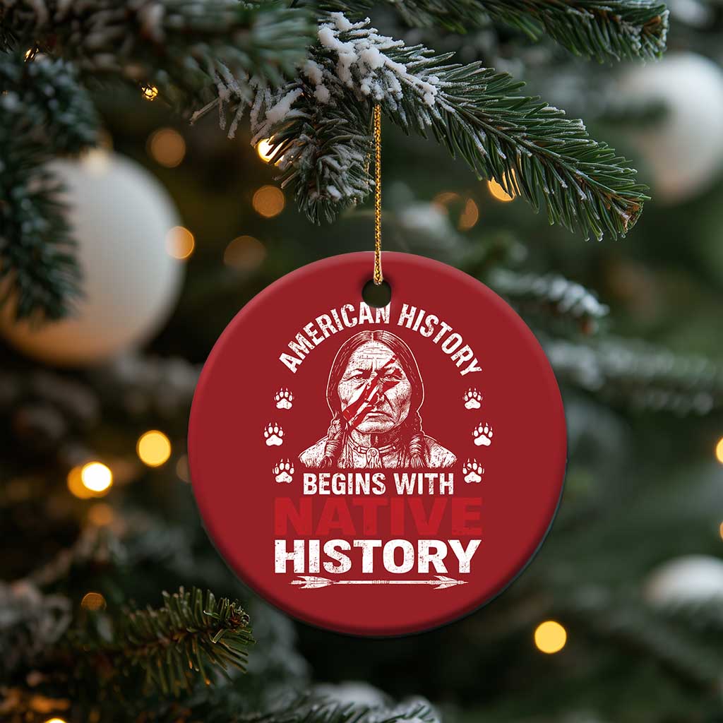 Native American History Christmas Ornament Indigenous Peoples Tribal Pride TS10 Print Your Wear