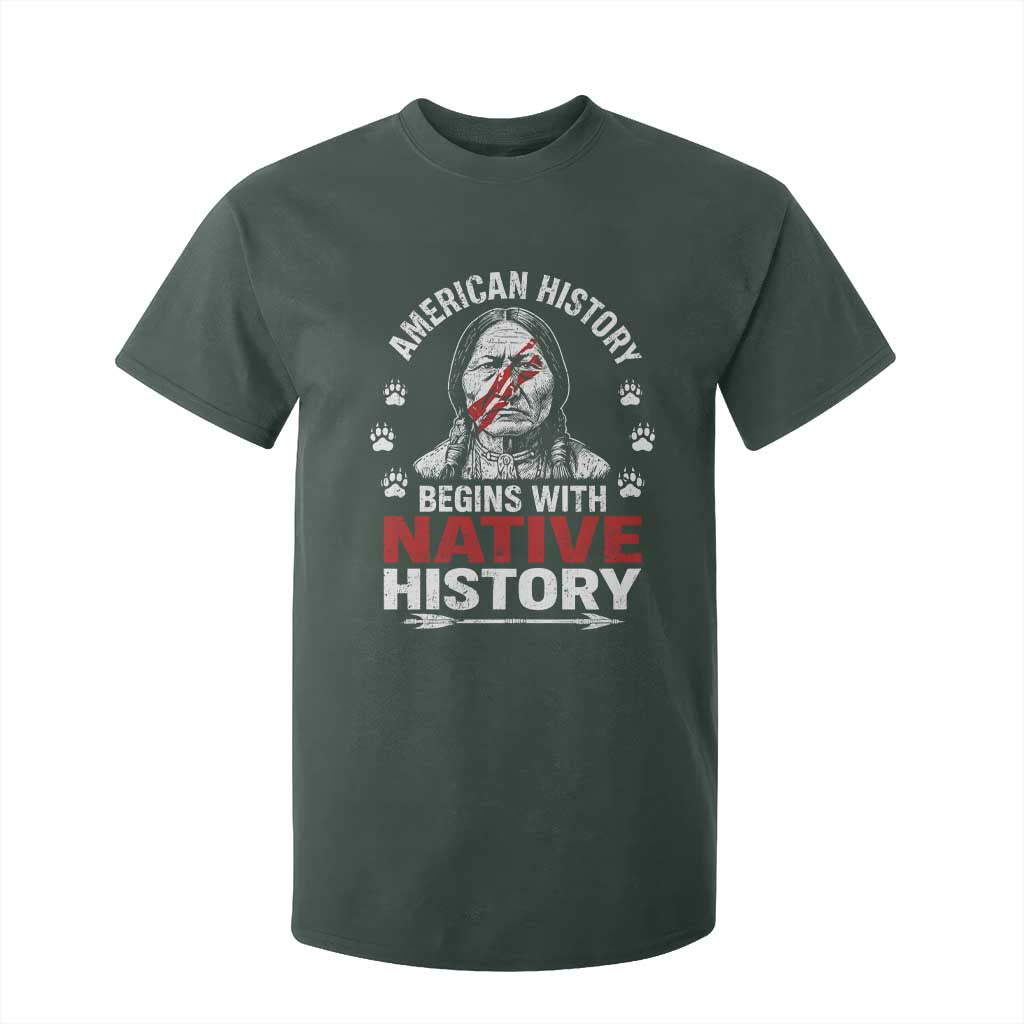Native American History T Shirt For Kid Indigenous Peoples Tribal Pride TS10 Dark Forest Green Print Your Wear