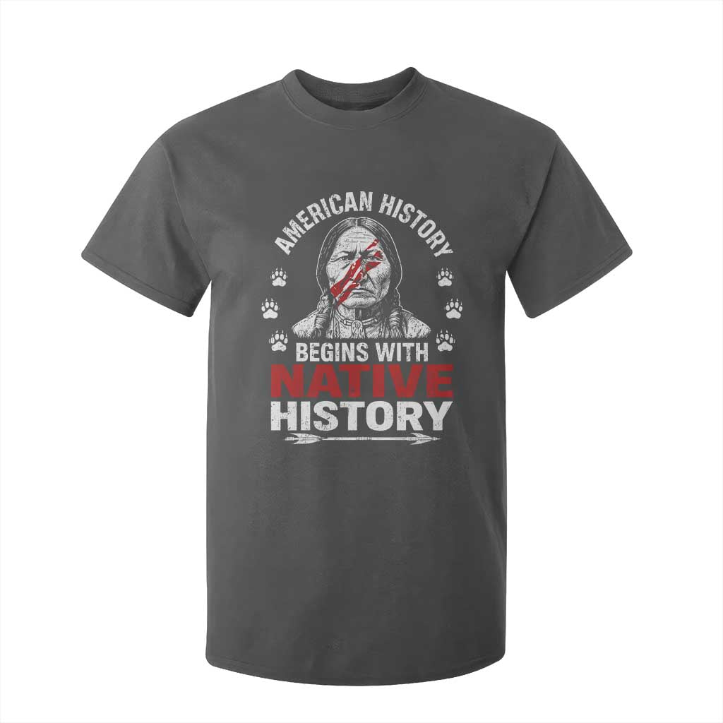 Native American History T Shirt For Kid Indigenous Peoples Tribal Pride TS10 Dark Heather Print Your Wear