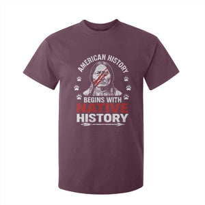Native American History T Shirt For Kid Indigenous Peoples Tribal Pride TS10 Maroon Print Your Wear