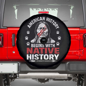 Native American History Spare Tire Cover Indigenous Peoples Tribal Pride TS10 Black Print Your Wear