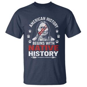 Native American History T Shirt Indigenous Peoples Tribal Pride TS10 Navy Print Your Wear