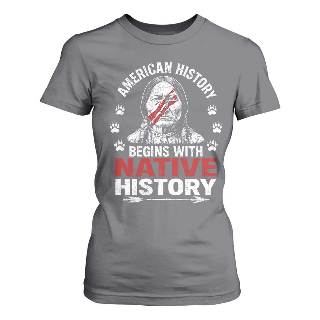 Native American History T Shirt For Women Indigenous Peoples Tribal Pride TS10 Charcoal Print Your Wear