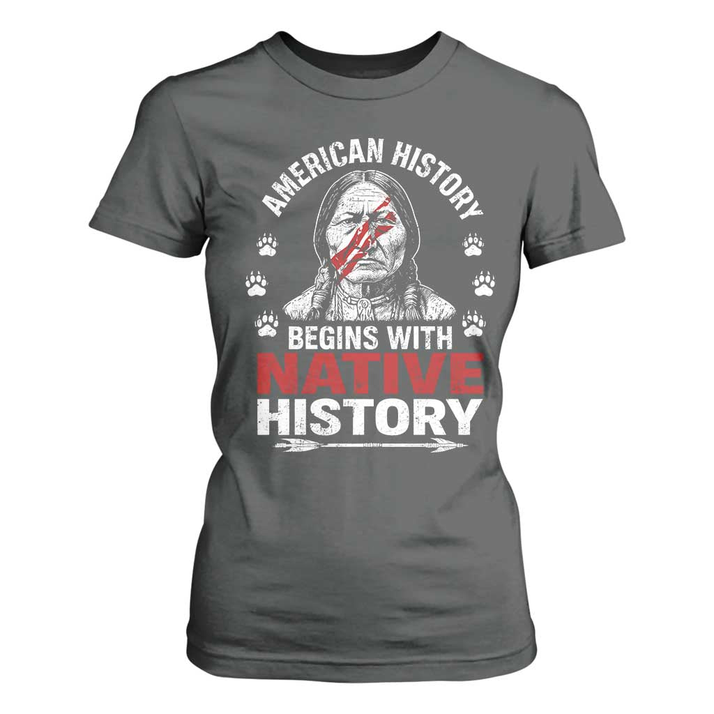 Native American History T Shirt For Women Indigenous Peoples Tribal Pride TS10 Dark Heather Print Your Wear