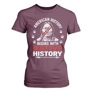 Native American History T Shirt For Women Indigenous Peoples Tribal Pride TS10 Maroon Print Your Wear