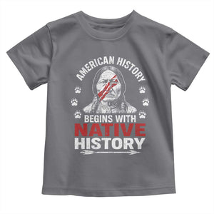 Native American History Toddler T Shirt Indigenous Peoples Tribal Pride TS10 Charcoal Print Your Wear