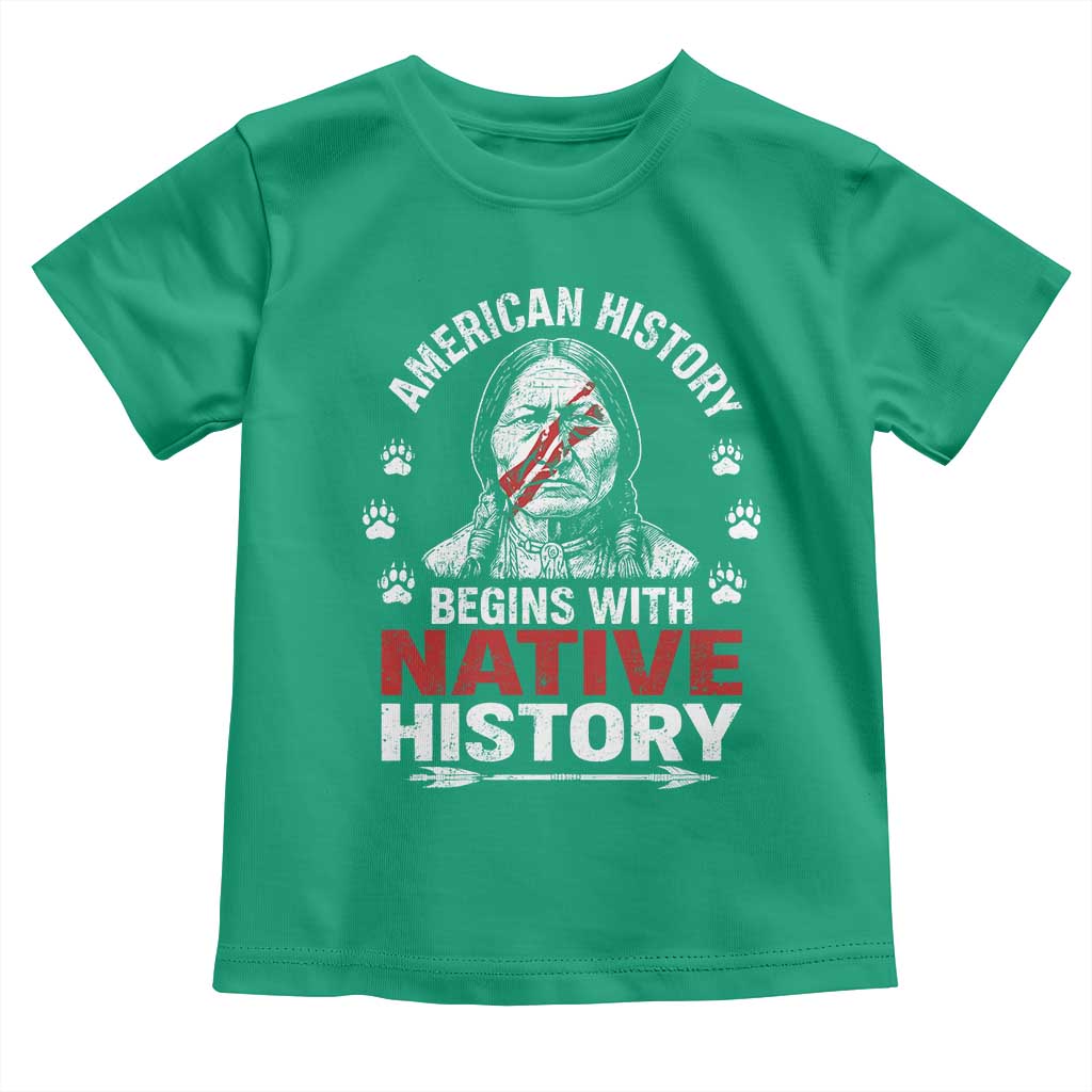 Native American History Toddler T Shirt Indigenous Peoples Tribal Pride TS10 Irish Green Print Your Wear