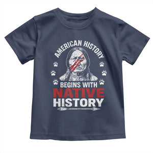 Native American History Toddler T Shirt Indigenous Peoples Tribal Pride TS10 Navy Print Your Wear