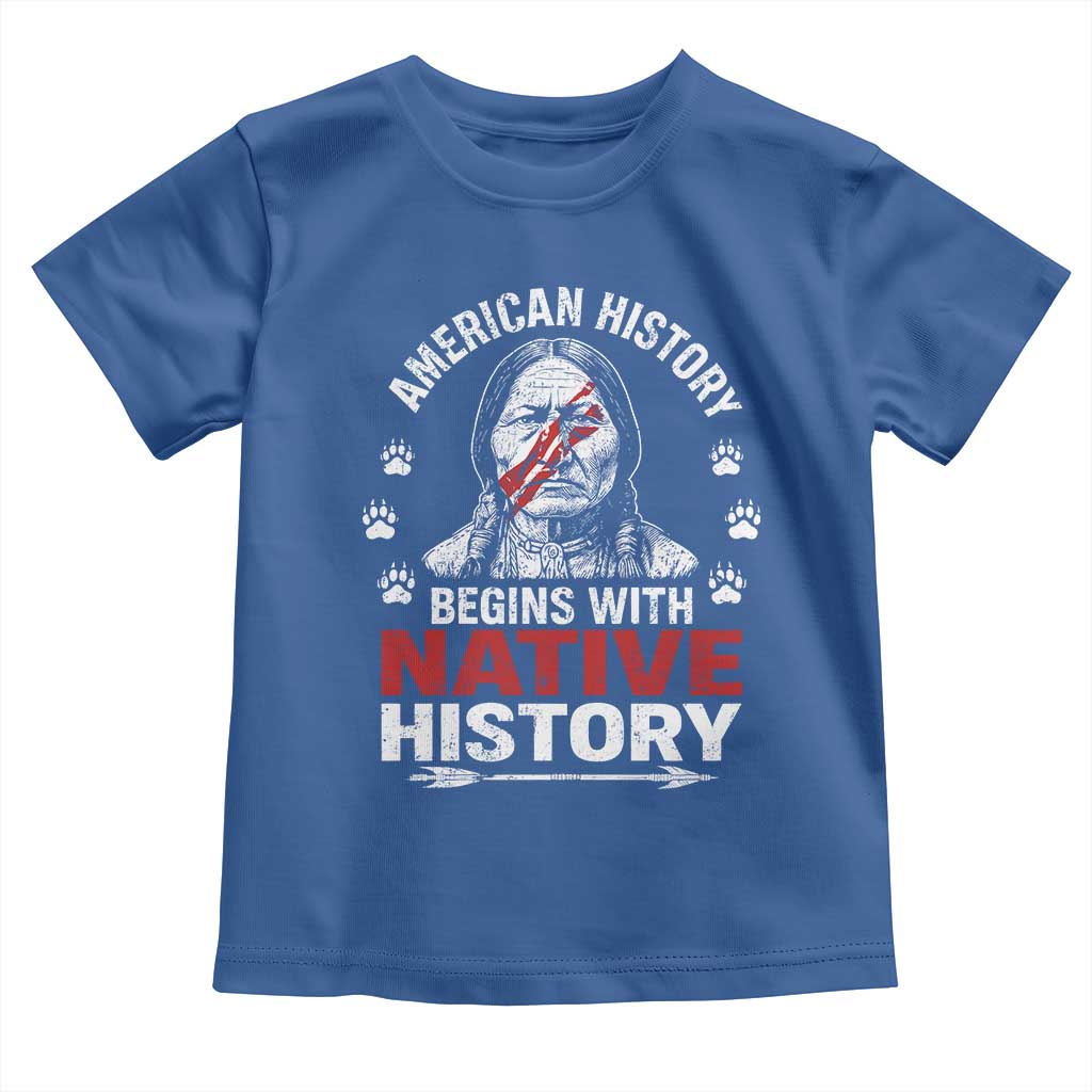 Native American History Toddler T Shirt Indigenous Peoples Tribal Pride TS10 Royal Blue Print Your Wear