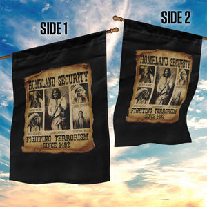 Vintage Native American Garden Flag Homeland Security Fighting Terrorism Since 1492 TS10 Print Your Wear