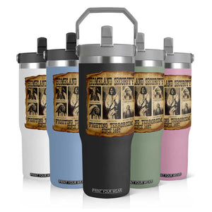 Vintage Native American Flip Straw Tumbler Homeland Security Fighting Terrorism Since 1492 TS10 Print Your Wear