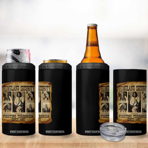 Vintage Native American 4 in 1 Can Cooler Tumbler Homeland Security Fighting Terrorism Since 1492 TS10 Print Your Wear