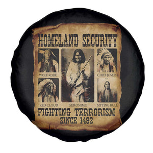 Vintage Native American Spare Tire Cover Homeland Security Fighting Terrorism Since 1492 TS10 Print Your Wear