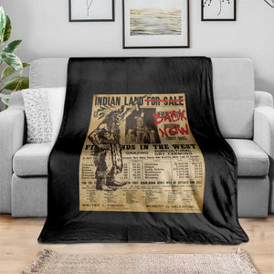 Native American Throw Blanket Indian Land For Back Now TS10 Print Your Wear